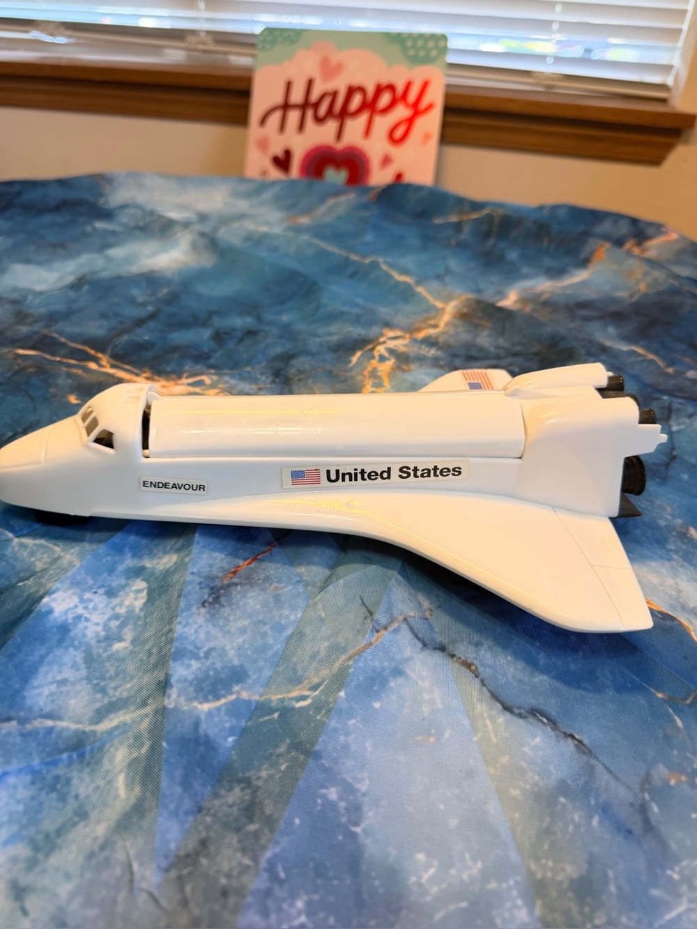 U.S. Endeavour plane plastic